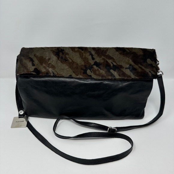 RUDSAK Crossbody/Clutch Leather w/Camo Ponyskin Bag